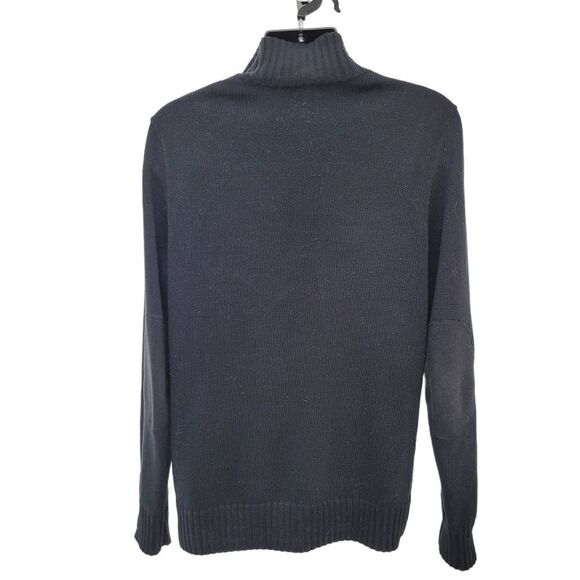2/$20 Y2K Retreat Black Knitted Sweater Top 100% Cotton Size: M - Picture 3 of 5